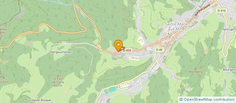 localisation de l'entreprise SCI DES MUGUETS  SAINTE-MARIE-AUX-MINES