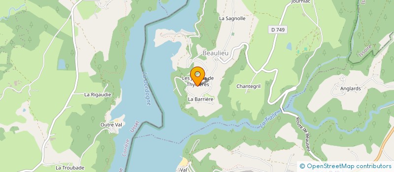 localisation de l'entreprise SCI DES MURIERS à BEAULIEU