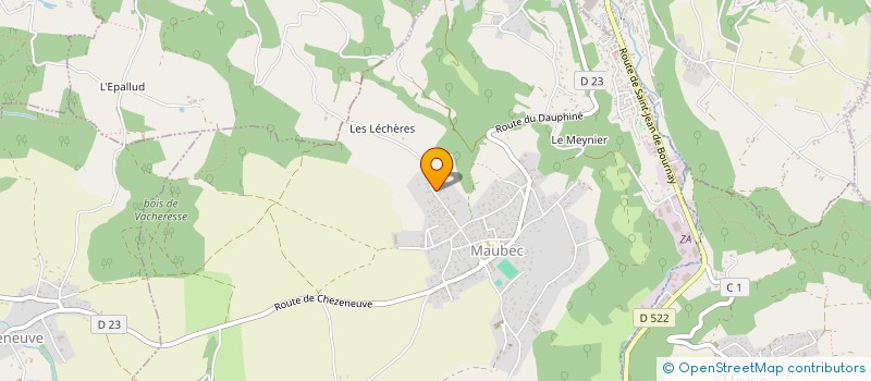 localisation de l'entreprise SCI DES MURIERS  MAUBEC