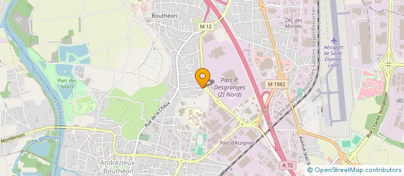 localisation de l'entreprise SCI DES MURONS  ANDREZIEUX-BOUTHEON