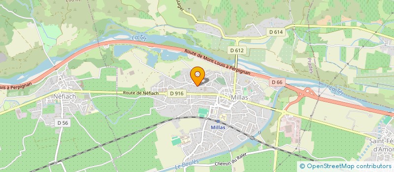 localisation de l'entreprise SCI DES MYOSOTIS  MILLAS