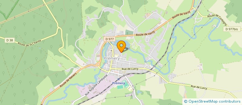 localisation de l'entreprise SCI DES MYRIADES  PREMERY