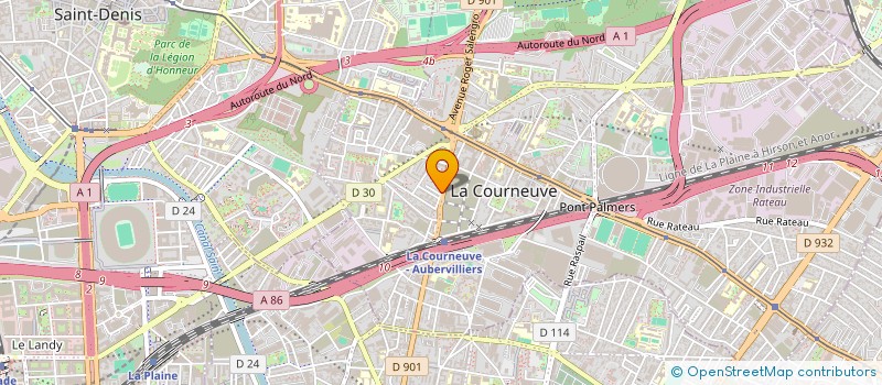 localisation de l'entreprise SCI DES MYRTES à LA COURNEUVE