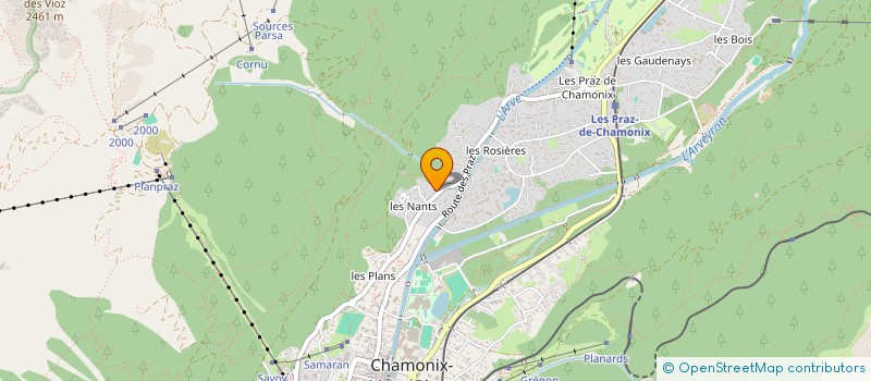 localisation de l'entreprise SCI DES NANTS à CHAMONIX-MONT-BLANC