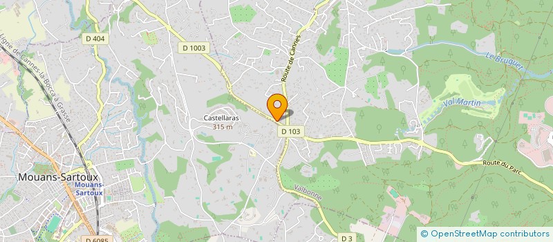 localisation de l'entreprise SCI DES NATES  VALBONNE