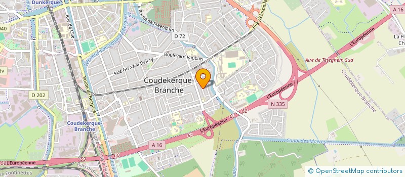 localisation de l'entreprise SCI DES NATIONS  COUDEKERQUE-BRANCHE