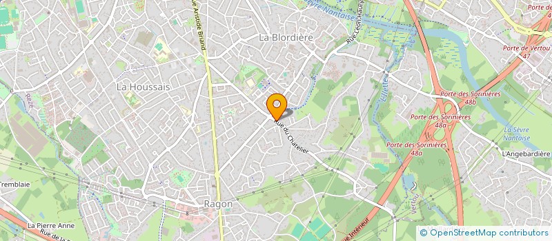 localisation de l'entreprise SCI DES NAUDIERES  REZE