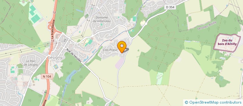 localisation de l'entreprise SCI DES NEIGES  FEROLLES-ATTILLY