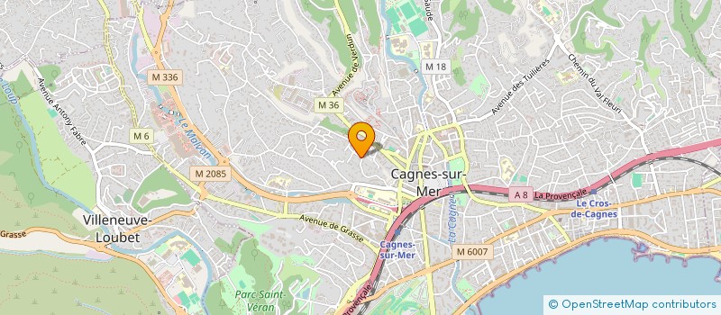 localisation de l'entreprise SCI DES NEIGES à CAGNES-SUR-MER
