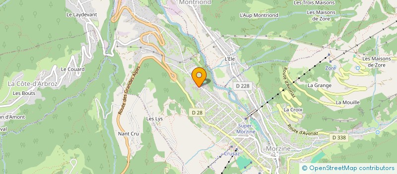 localisation de l'entreprise SCI DES NEIGES à MORZINE