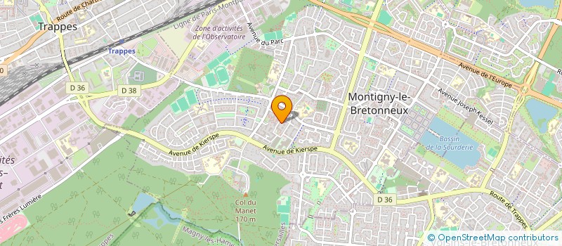 localisation de l'entreprise SCI DES NEREIDES  MONTIGNY-LE-BRETONNEUX