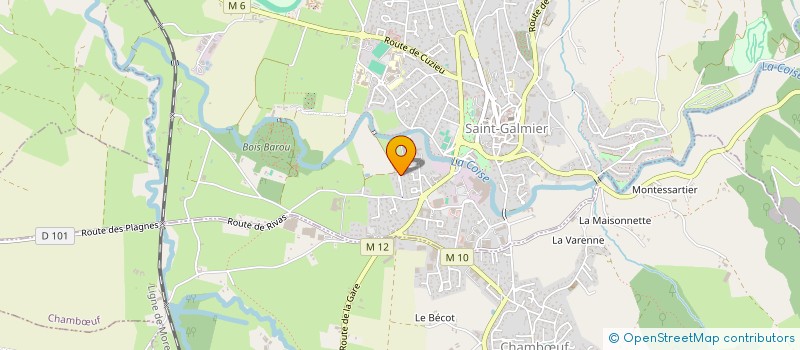 localisation de l'entreprise SCI DES NOES  SAINT-GALMIER