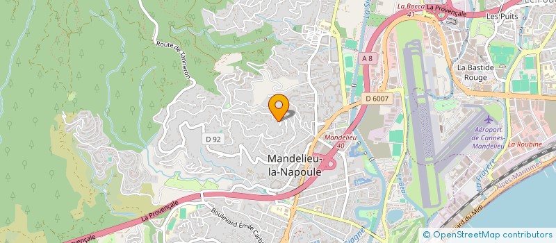 localisation de l'entreprise SCI DES NOTAIRES D'AUNEUIL à MANDELIEU-LA-NAPOULE