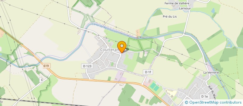 localisation de l'entreprise SCI DES NOUES COURTERANGEOISES  COURTERANGES