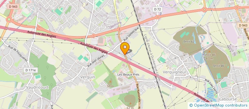 localisation de l'entreprise SCI DES NOUVEAUX BAUDETS  VERQUIN