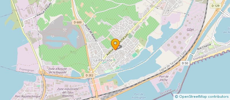 localisation de l'entreprise SCI DES NOUVEAUX THERMES à FRONTIGNAN