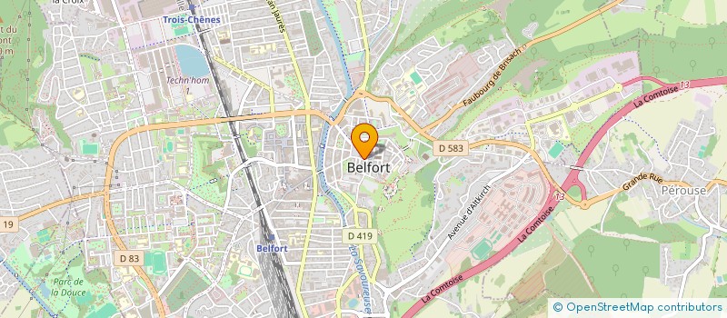 localisation de l'entreprise SCI DES NOUVELLES à BELFORT