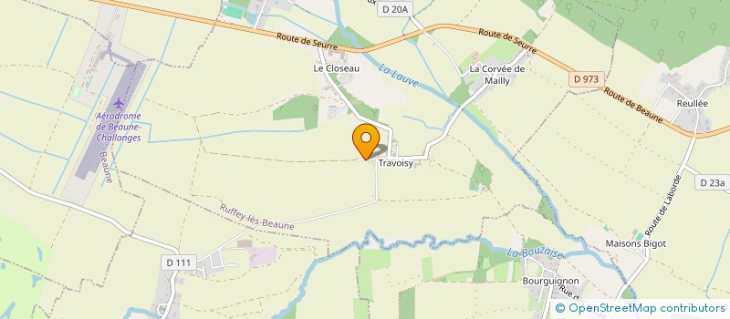 localisation de l'entreprise SCI DES NOYERS  RUFFEY-LES-BEAUNE