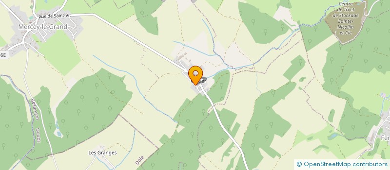 localisation de l'entreprise SCI DES NOYERS BLANCS  MERCEY-LE-GRAND