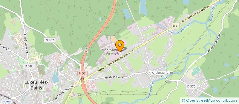 localisation de l'entreprise SCI DES NOYES 70  FROIDECONCHE