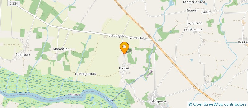 localisation de l'entreprise SCI DES NOZILLES  FEGREAC