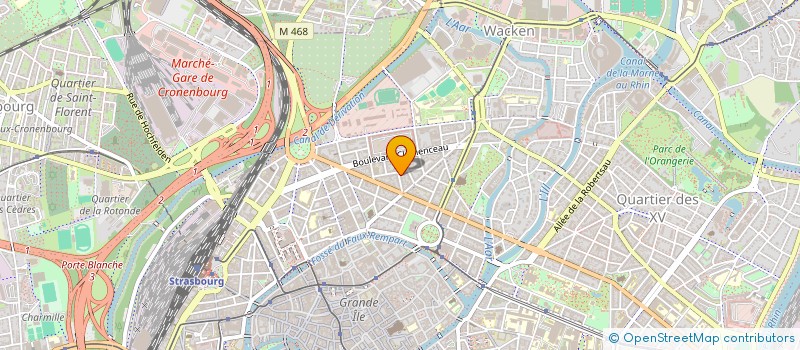 localisation de l'entreprise SCI DES NUAGES  STRASBOURG