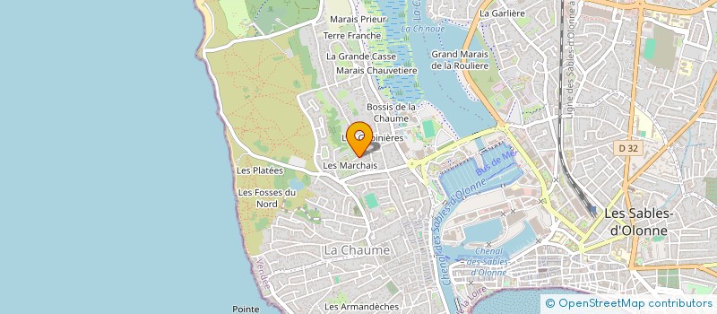 localisation de l'entreprise SCI DES OCEANES à LES SABLES D'OLONNE