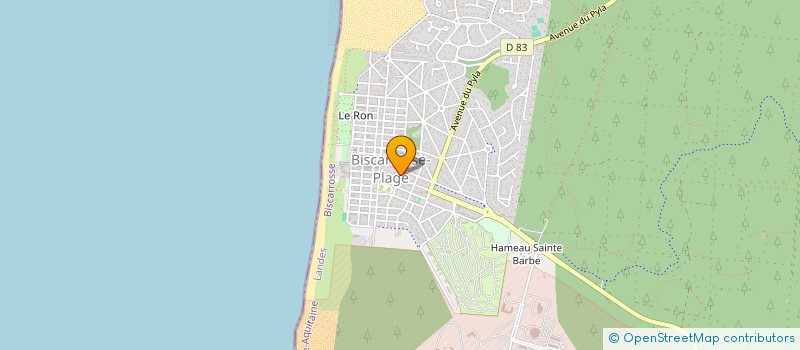 localisation de l'entreprise SCI DES OCEANS  BISCARROSSE