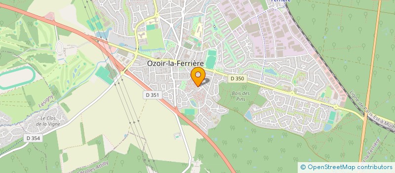 localisation de l'entreprise SCI DES OEILLETS  OZOIR-LA-FERRIERE