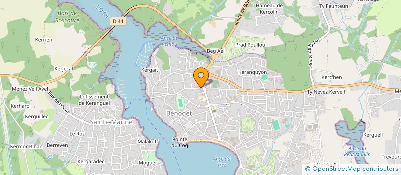 localisation de l'entreprise SCI DES OIES  BENODET