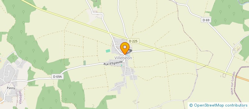 localisation de l'entreprise SCI DES OISONS  VILLEBEON