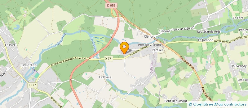 localisation de l'entreprise SCI DES OLIVIERS à CELLETTES