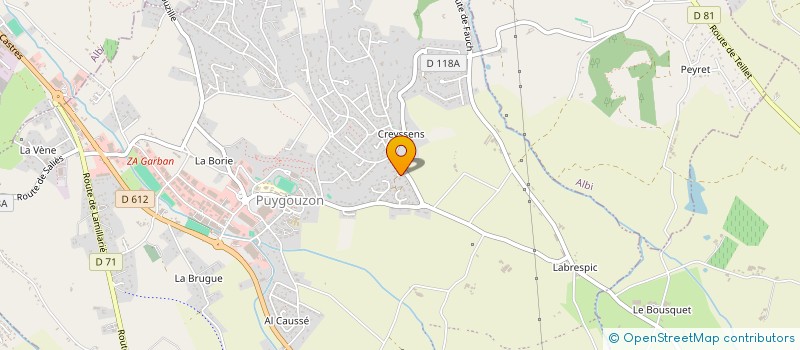 localisation de l'entreprise SCI DES OLIVIERS  CARLUS