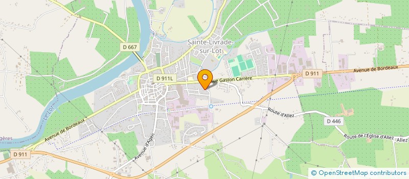 localisation de l'entreprise SCI DES OLIVIERS  SAINTE-LIVRADE-SUR-LOT