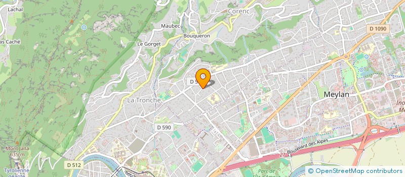 localisation de l'entreprise SCI DES OLIVIERS  CORENC