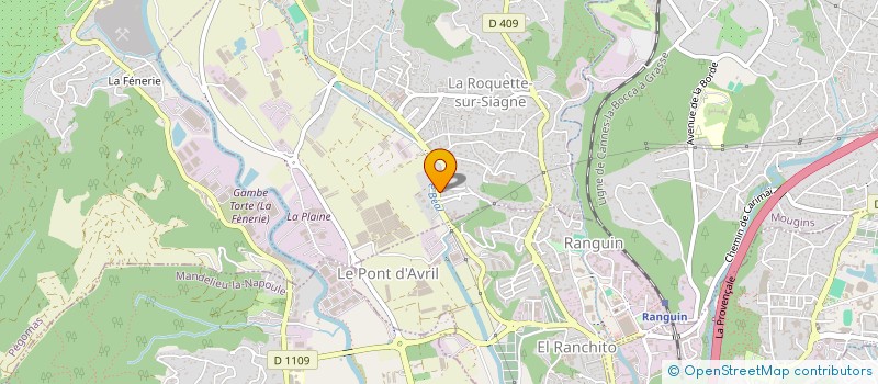 localisation de l'entreprise SCI DES OLIVIERS à LA ROQUETTE-SUR-SIAGNE