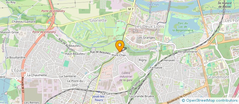 localisation de l'entreprise SCI DES OLIVIERS à JOUE-LES-TOURS