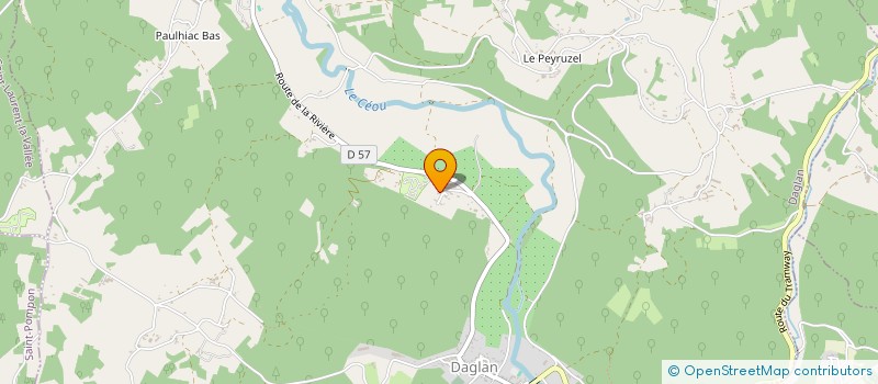 localisation de l'entreprise SCI DES OLIVIERS  DAGLAN