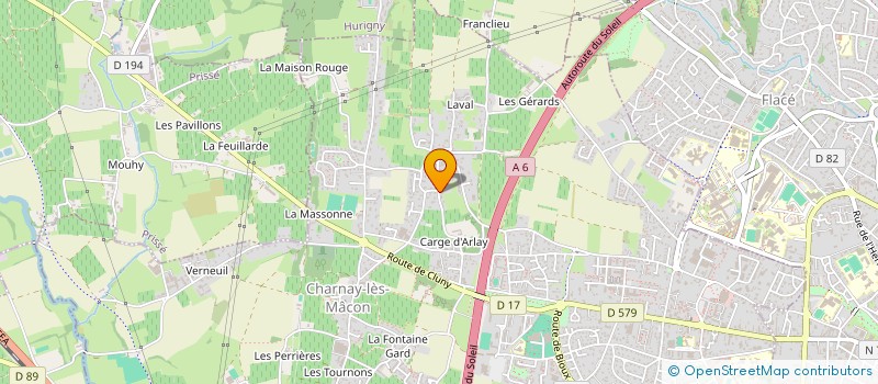 localisation de l'entreprise SCI DES OLIVIERS à CHARNAY-LES-MACON