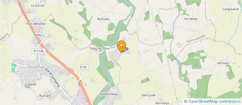 localisation de l'entreprise SCI DES OLIVIERS  PEDERNEC