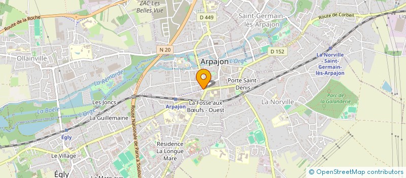 localisation de l'entreprise SCI DES OLIVIERS  ARPAJON