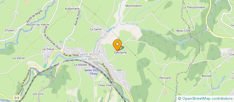 localisation de l'entreprise SCI DES OLIVIERS  SAINT-VICTOR-SUR-RHINS