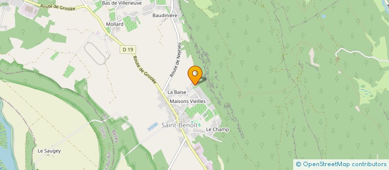 localisation de l'entreprise SCI DES OLIVIERS  GROSLEE-SAINT-BENOIT