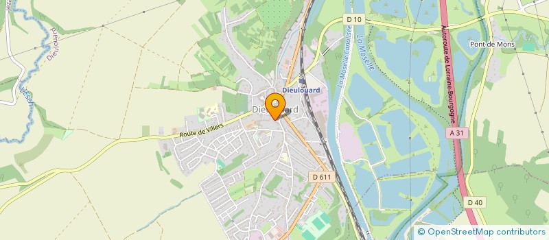 localisation de l'entreprise SCI DES OLIVIERS  DIEULOUARD