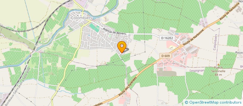 localisation de l'entreprise SCI DES OLIVIERS à COLOMBIERS