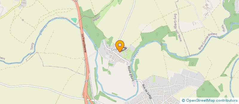 localisation de l'entreprise SCI DES OLIVIERS  EVRY-GREGY-SUR-YERRE