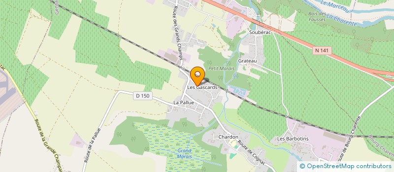 localisation de l'entreprise SCI DES OLIVIERS à GENSAC-LA-PALLUE