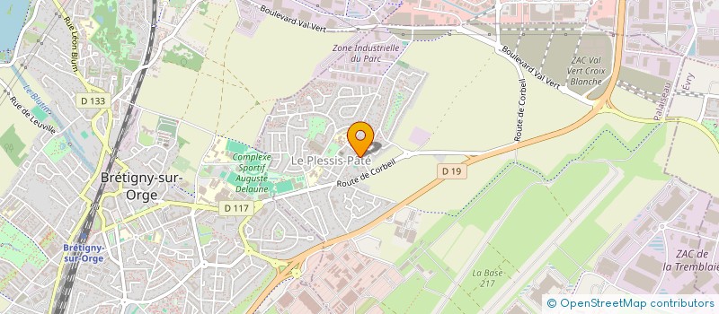 localisation de l'entreprise SCI DES OLIVIERS  LE PLESSIS-PATE