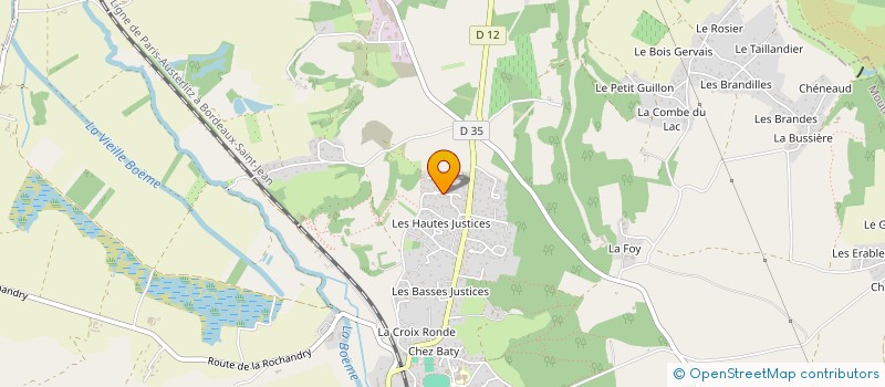 localisation de l'entreprise SCI DES OLIVIERS à MOUTHIERS-SUR-BOEME