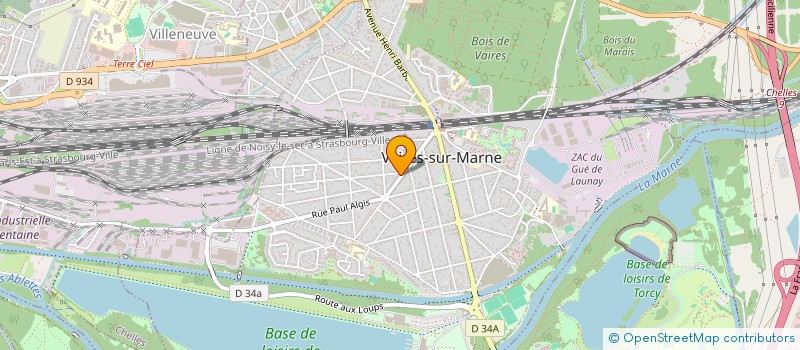 localisation de l'entreprise SCI DES OLIVIERS  VAIRES-SUR-MARNE